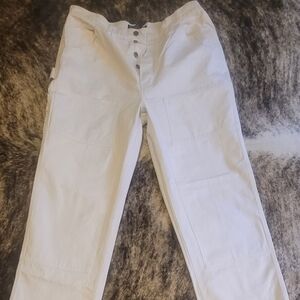 VTG Men sz36x29 wht Engineer Carpenter Pants
